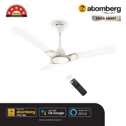 Atomberg Erica Smart 1200mm BLDC Motor 5 Star Rated Ceiling Fan (Snow White)