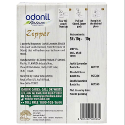 Odonil 3 Powerful Fragrances Zipper: 3X10 Gms