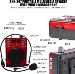 BKK SPEAKER WITH WIRED MICROPHONE