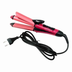 NOVA 2 In 1 Hair Straightener NHC-2009 - Pink