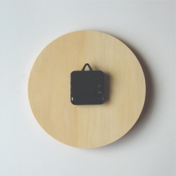 Purple Shades Circle Wooden Wall Clock