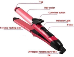 NOVA 2 In 1 Hair Straightener NHC-2009 - Pink