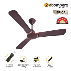 Atomberg Erica 1200mm BLDC Motor 5 Star Rated Designer Ceiling Fan (Umber Brown)