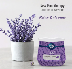 Ambi Pur MoodTherapy Collection Room Fresh Gel, Relax & Unwind - Lavender, 180 G