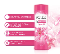 Pond's Dreamflower Fragrant Talcum Powder - Pink Lily