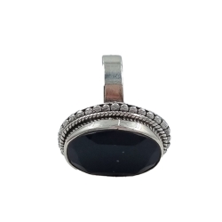 Black Stone Silver Ring